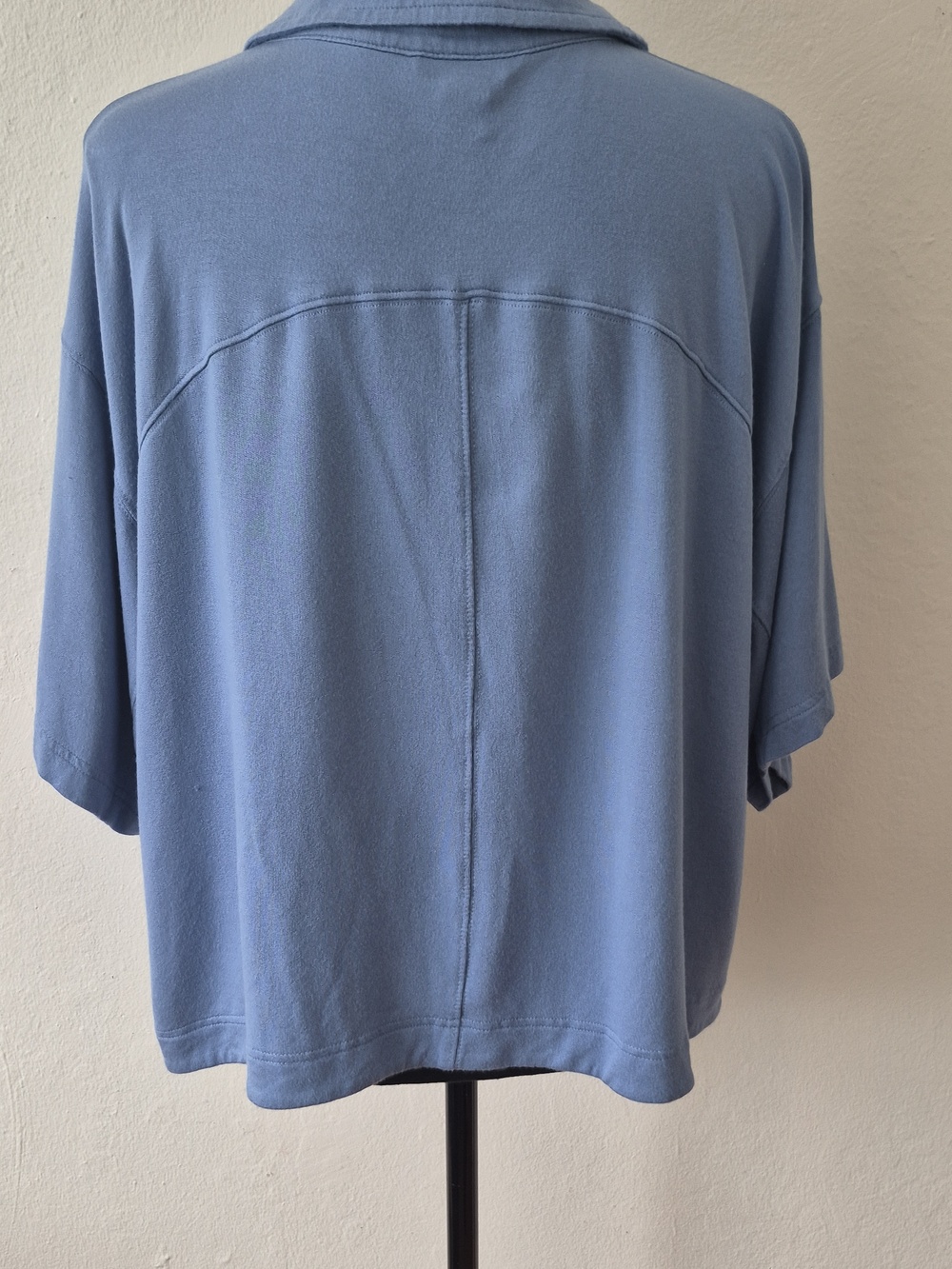 Athleta Westwood Sweatshirt Tee Polo Shirt Blue Womens Sz M - Picture 9 of 14